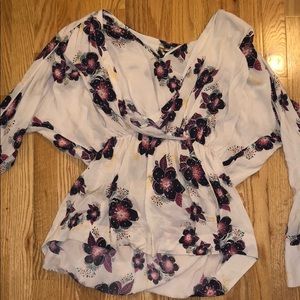 Free People Floral Print Blouse